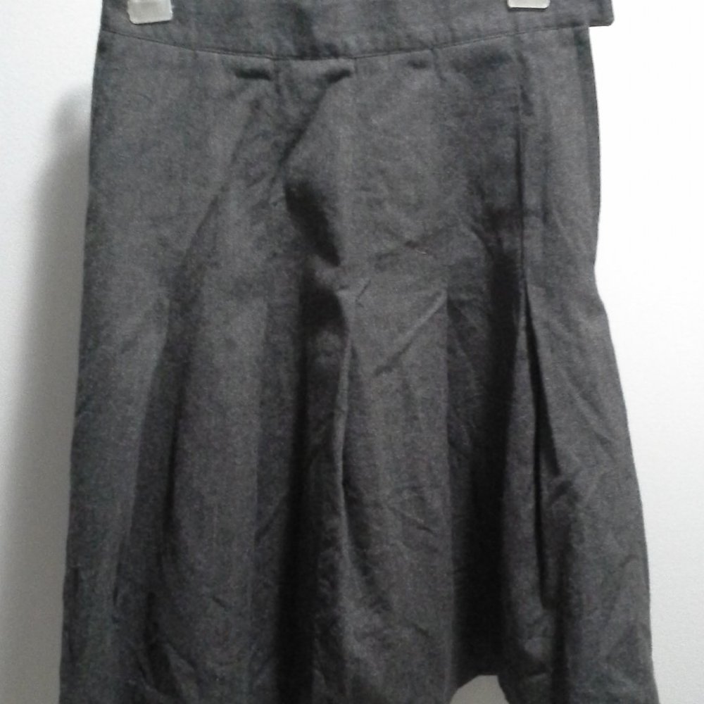 vintage gray Jones New York pleated wool skirt size 4